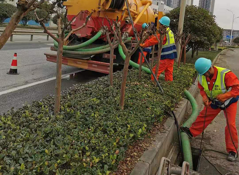 胡场镇市政管道清淤